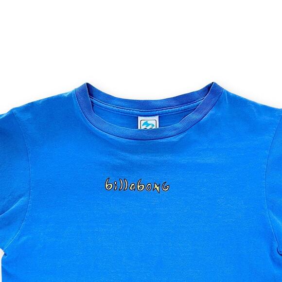 Vintage Billabong Surfwear Tee Blue Y2K Wave Graphic 90s Skater Retro T Shirt XS - Picture 5 of 8